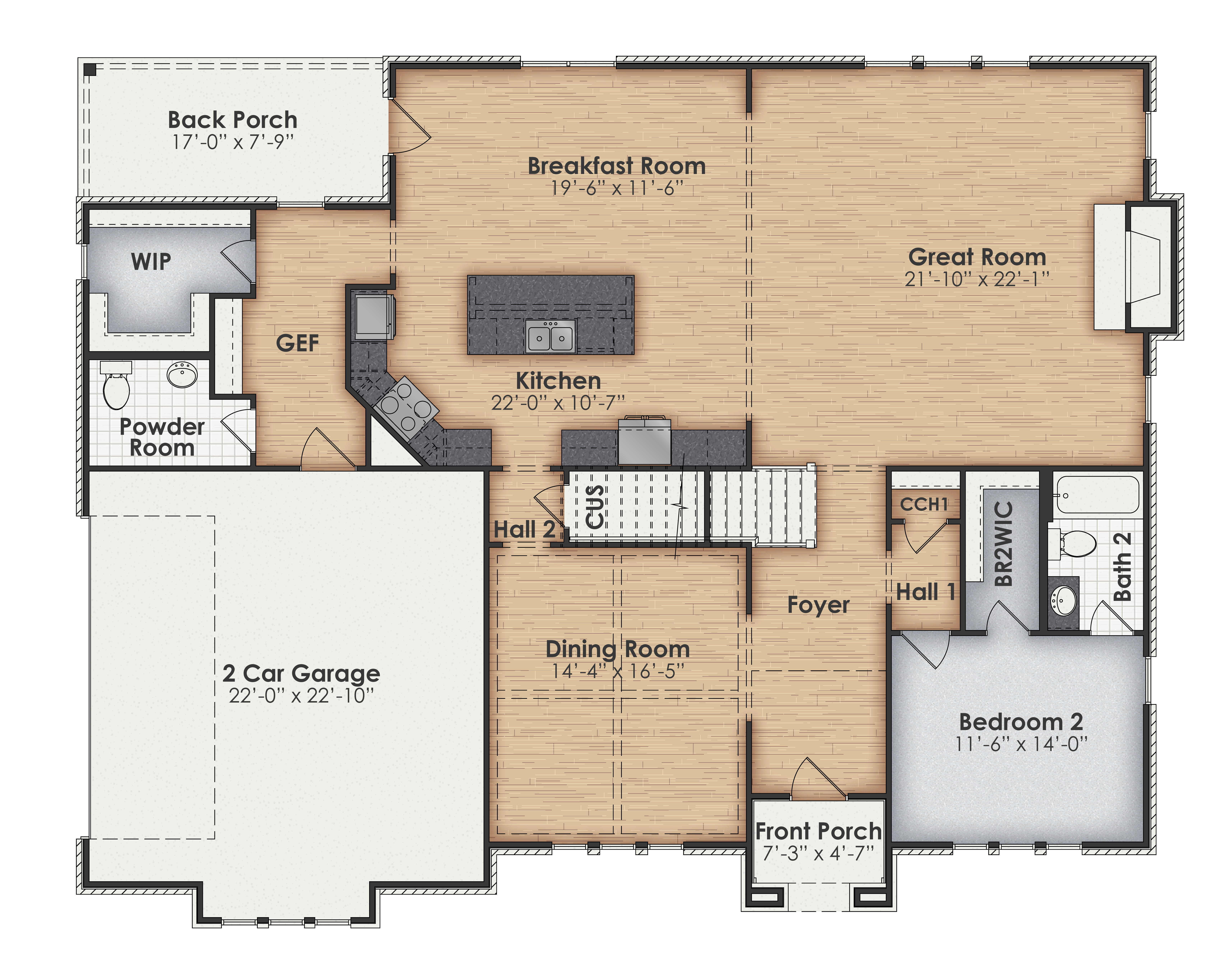 Washington Main Floor Plan