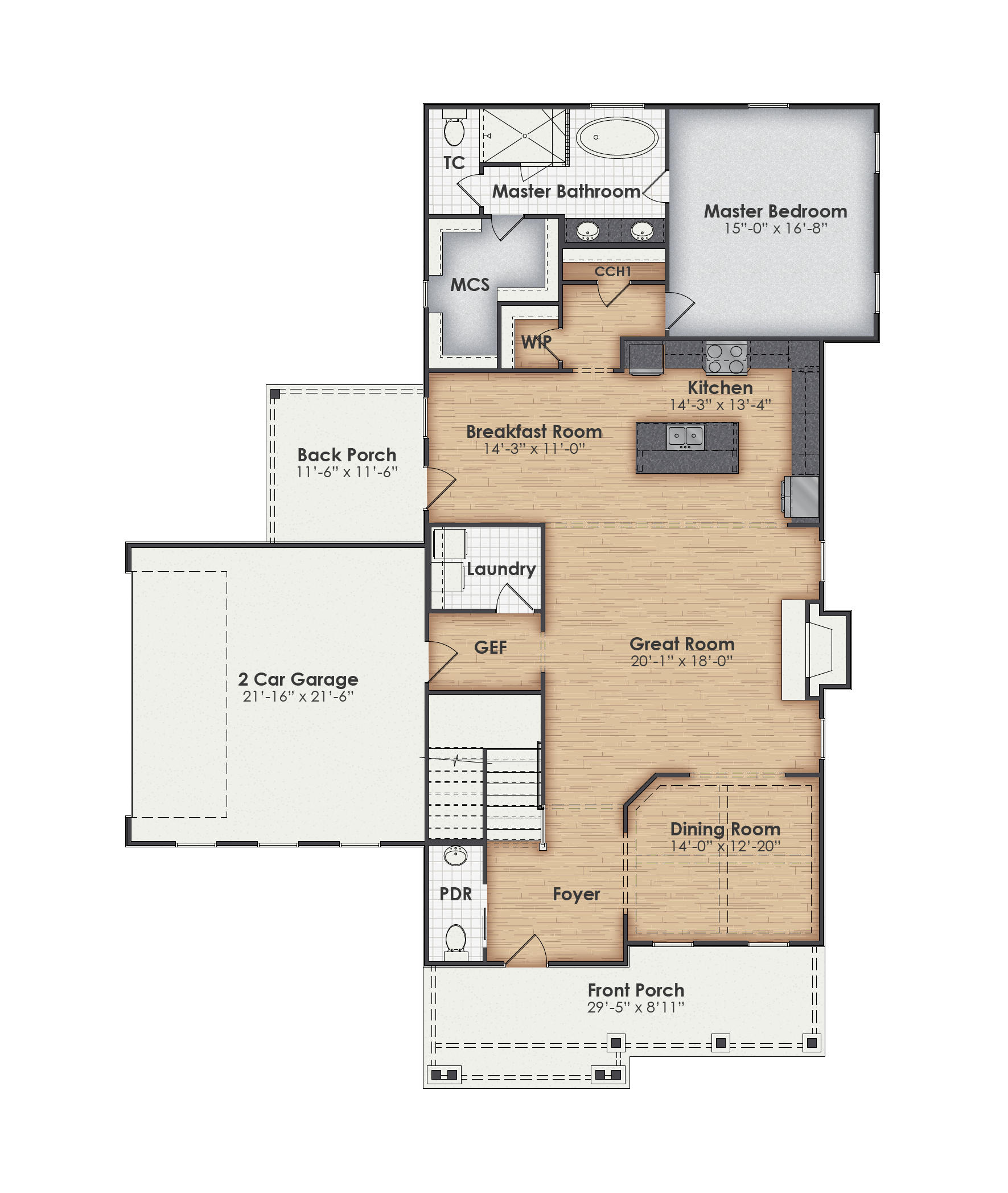 Lismore Main Floor Plan