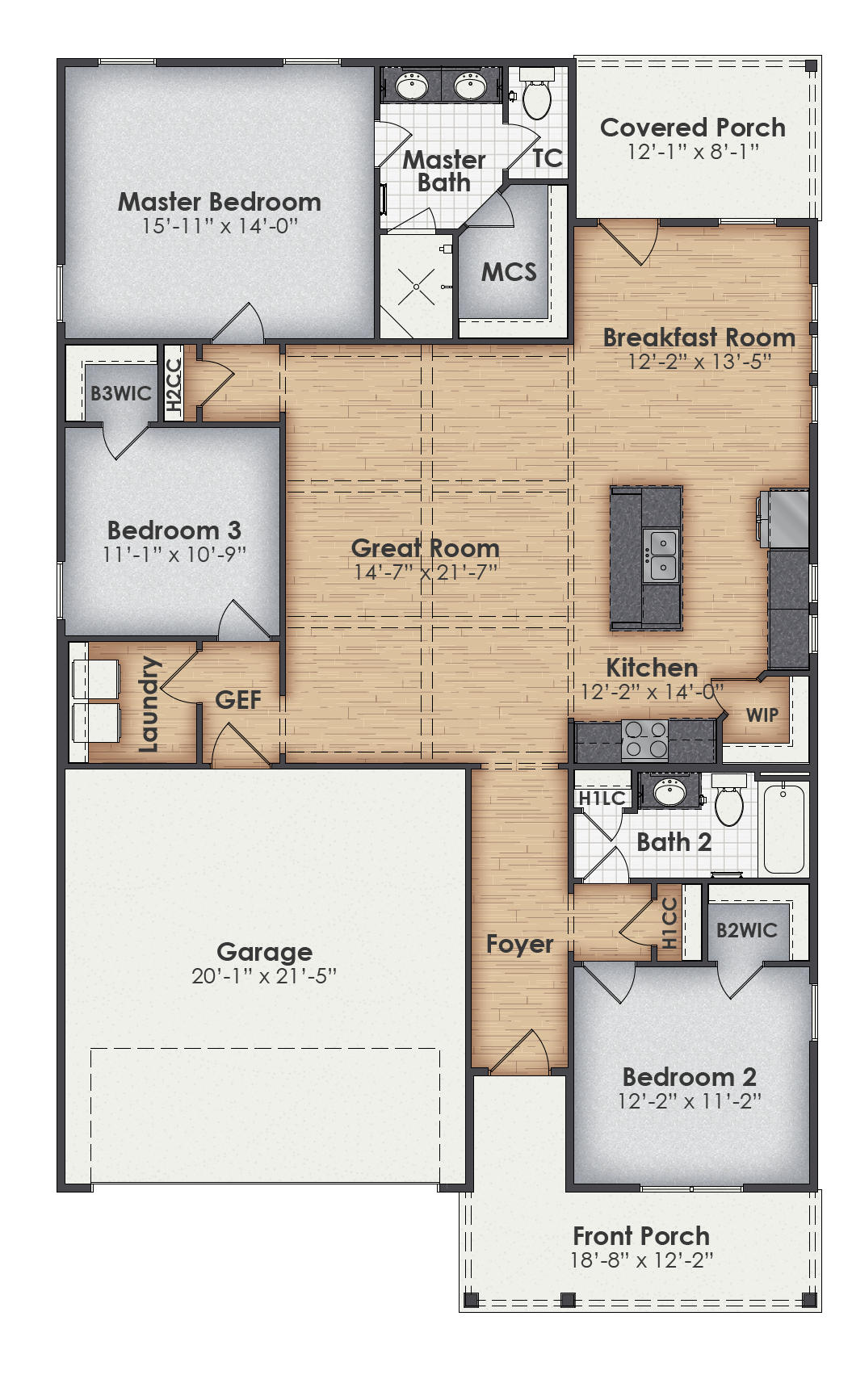Sparrow Main Floor Plan