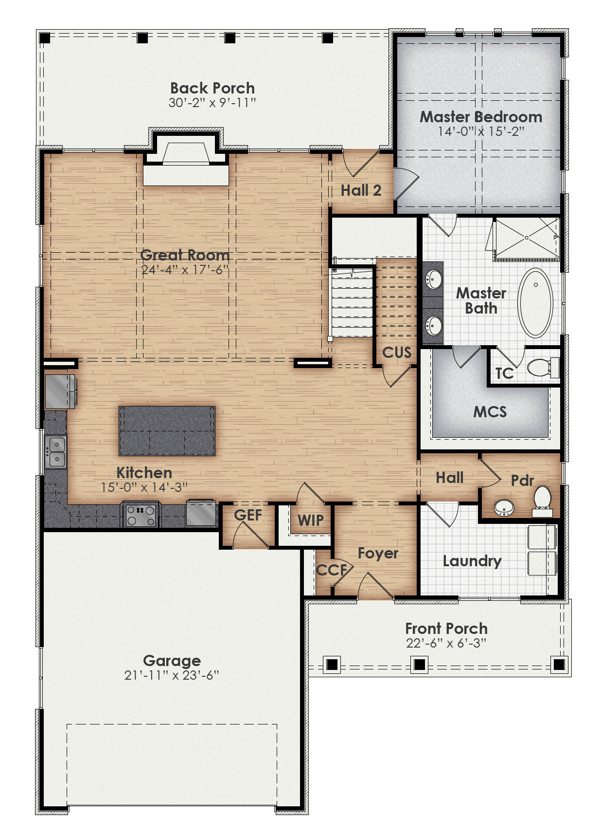 Williamsburg Main Floor Plan