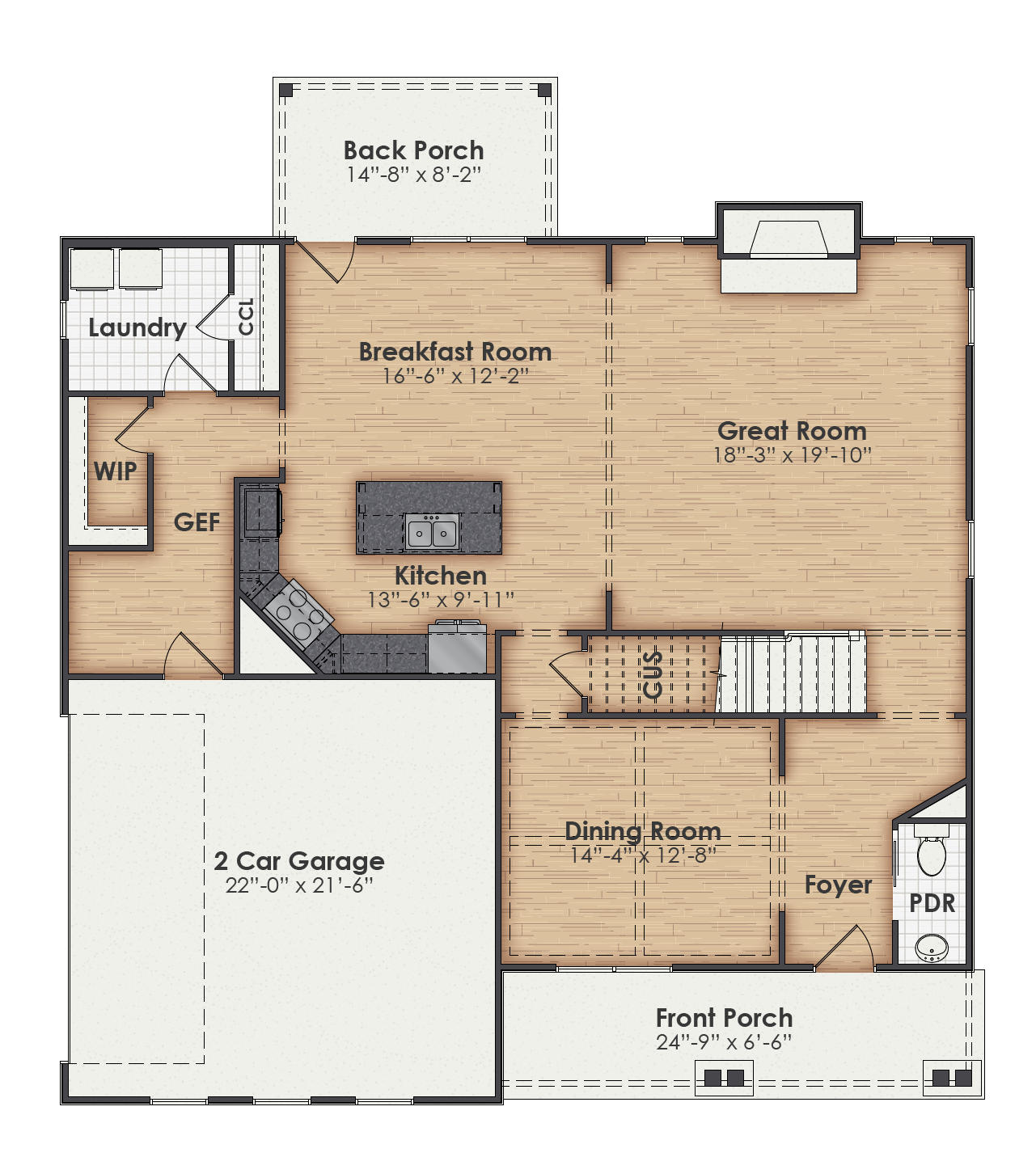 Westport Main Floor Plan