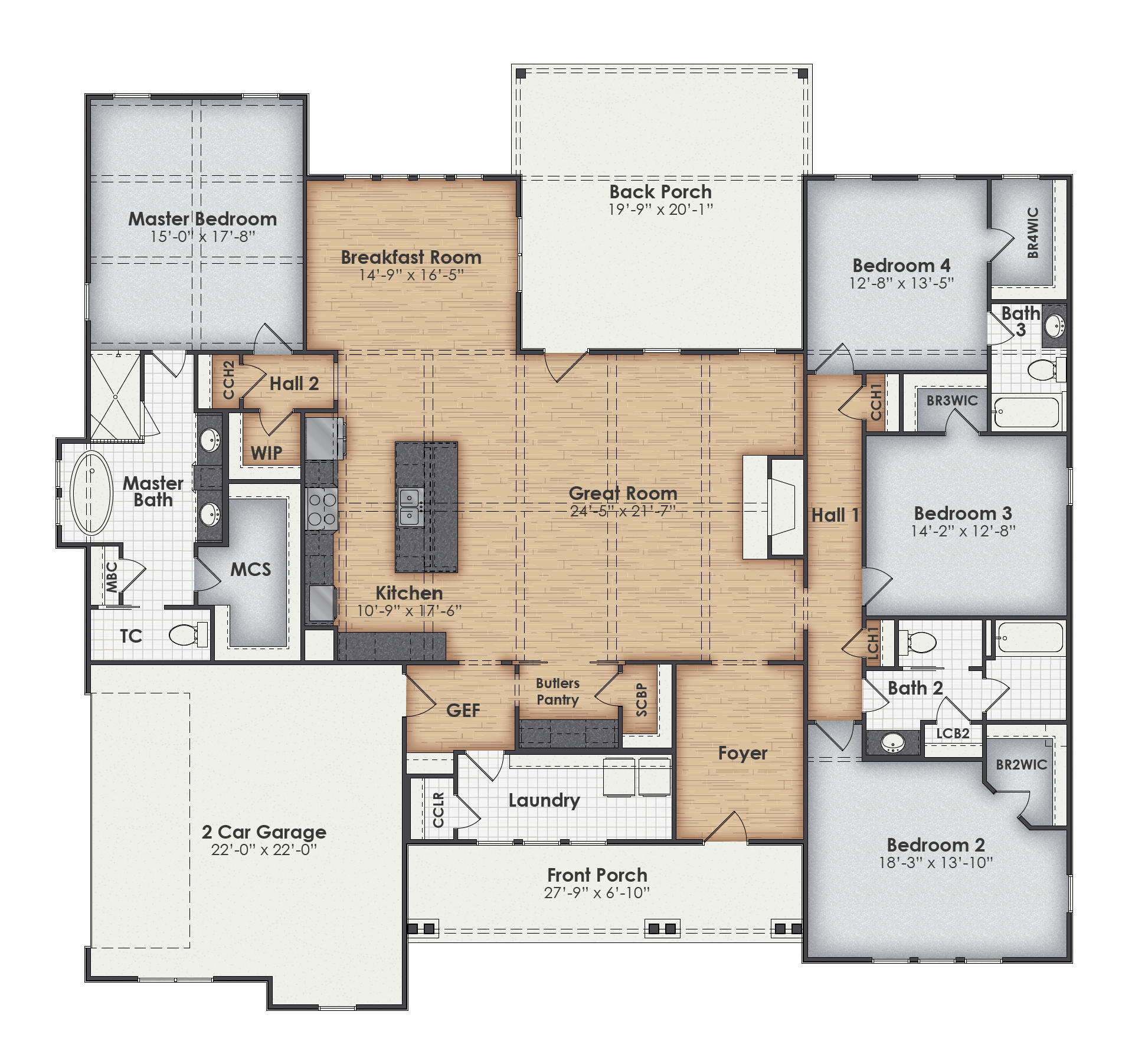 Castlebury Main Floor Plan
