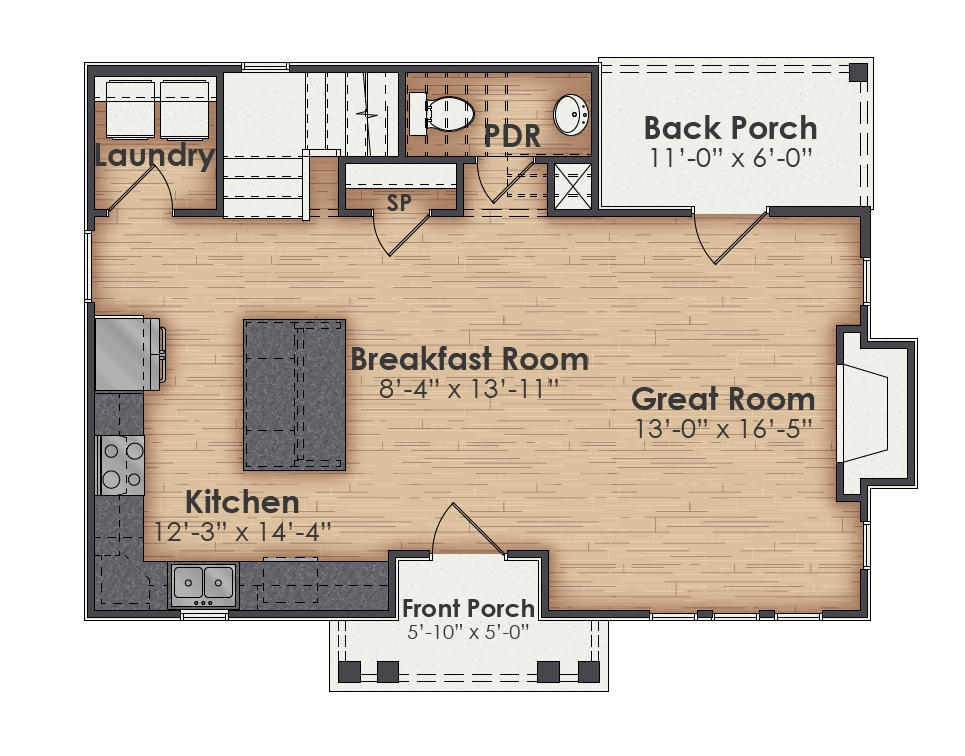 Wilcox Main Floor Plan
