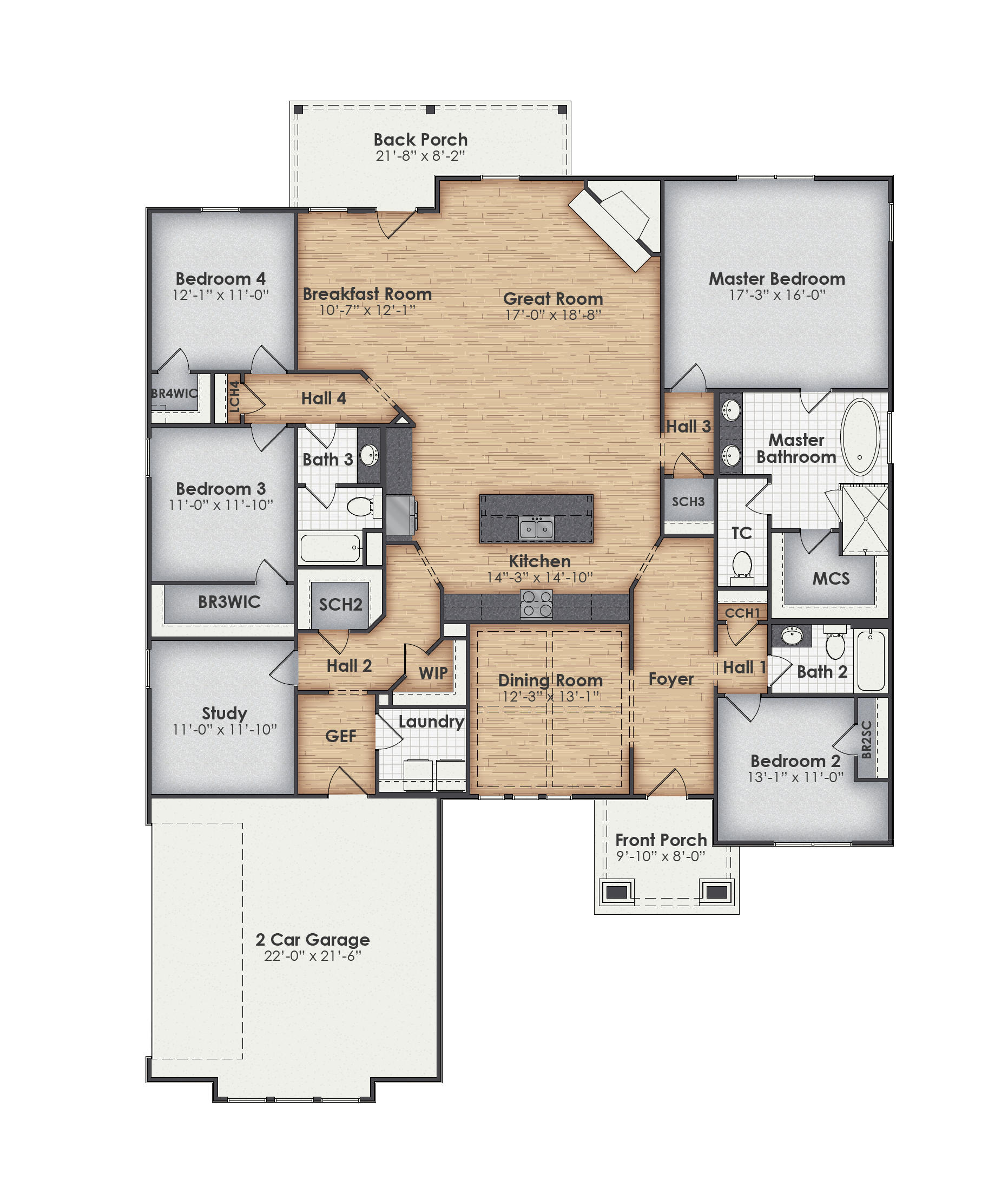 Elizabeth Main Floor Plan
