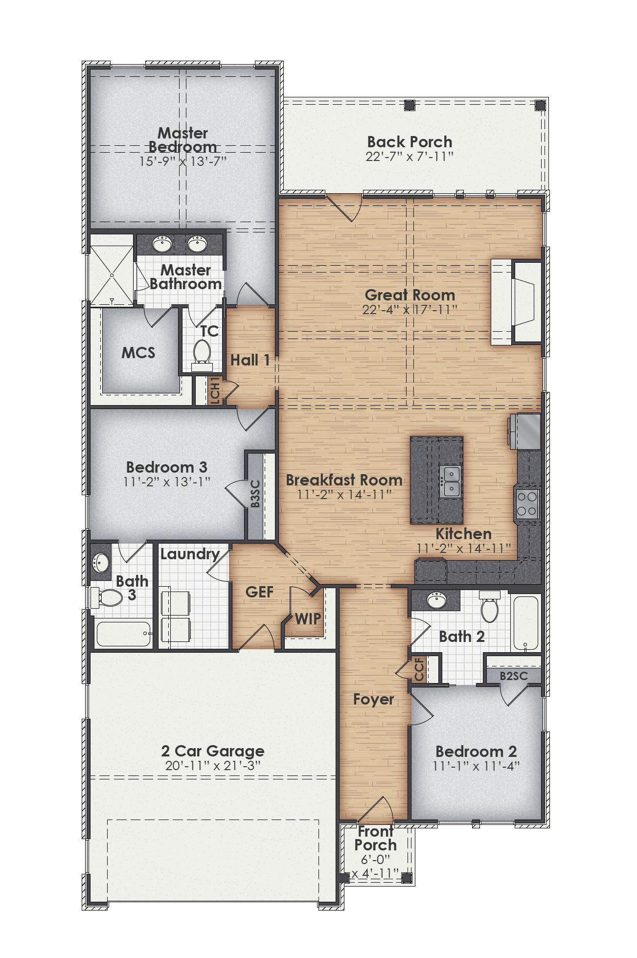 Claire Main Floor Plan
