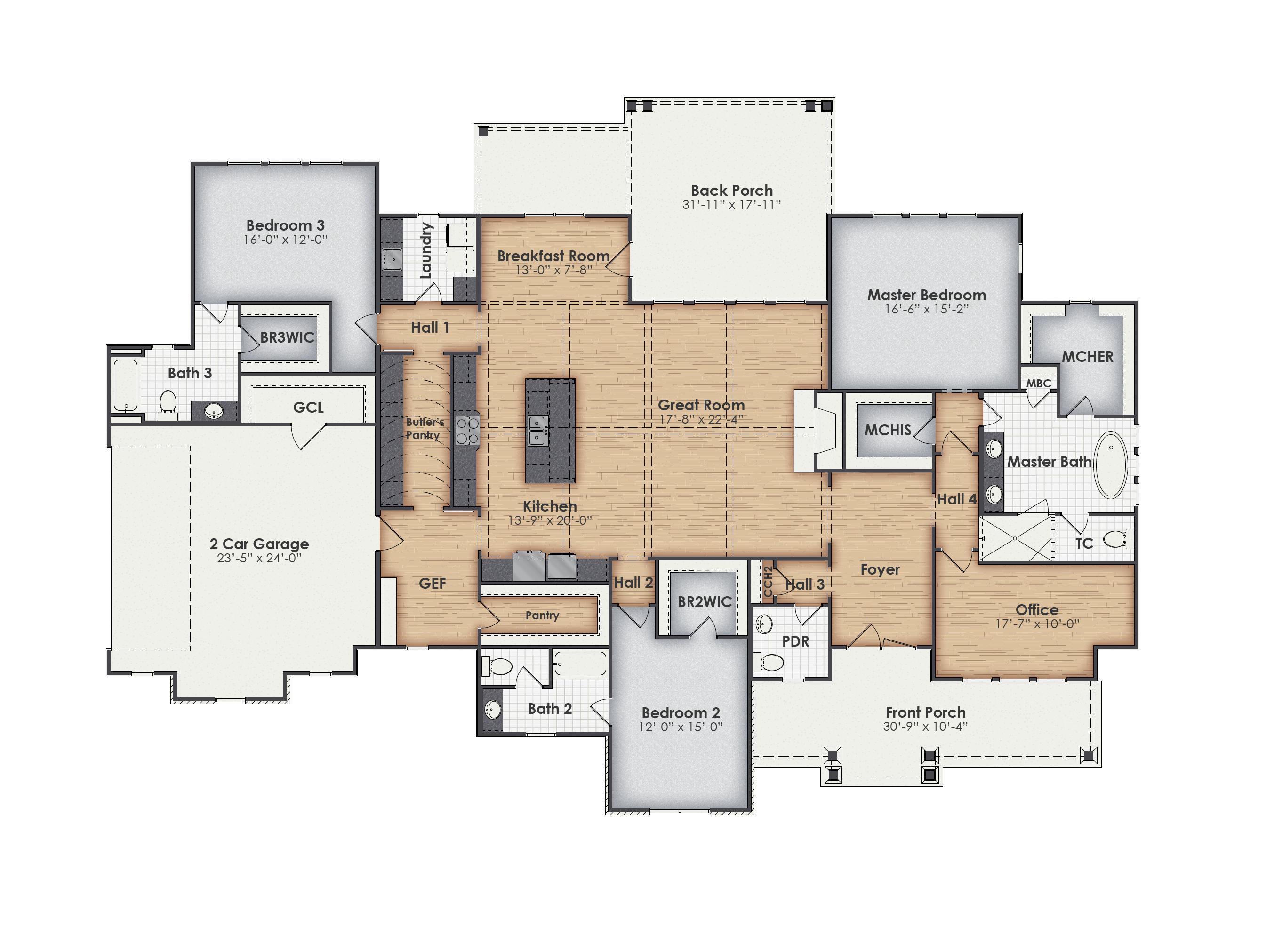 Wilmington Main Floor Plan