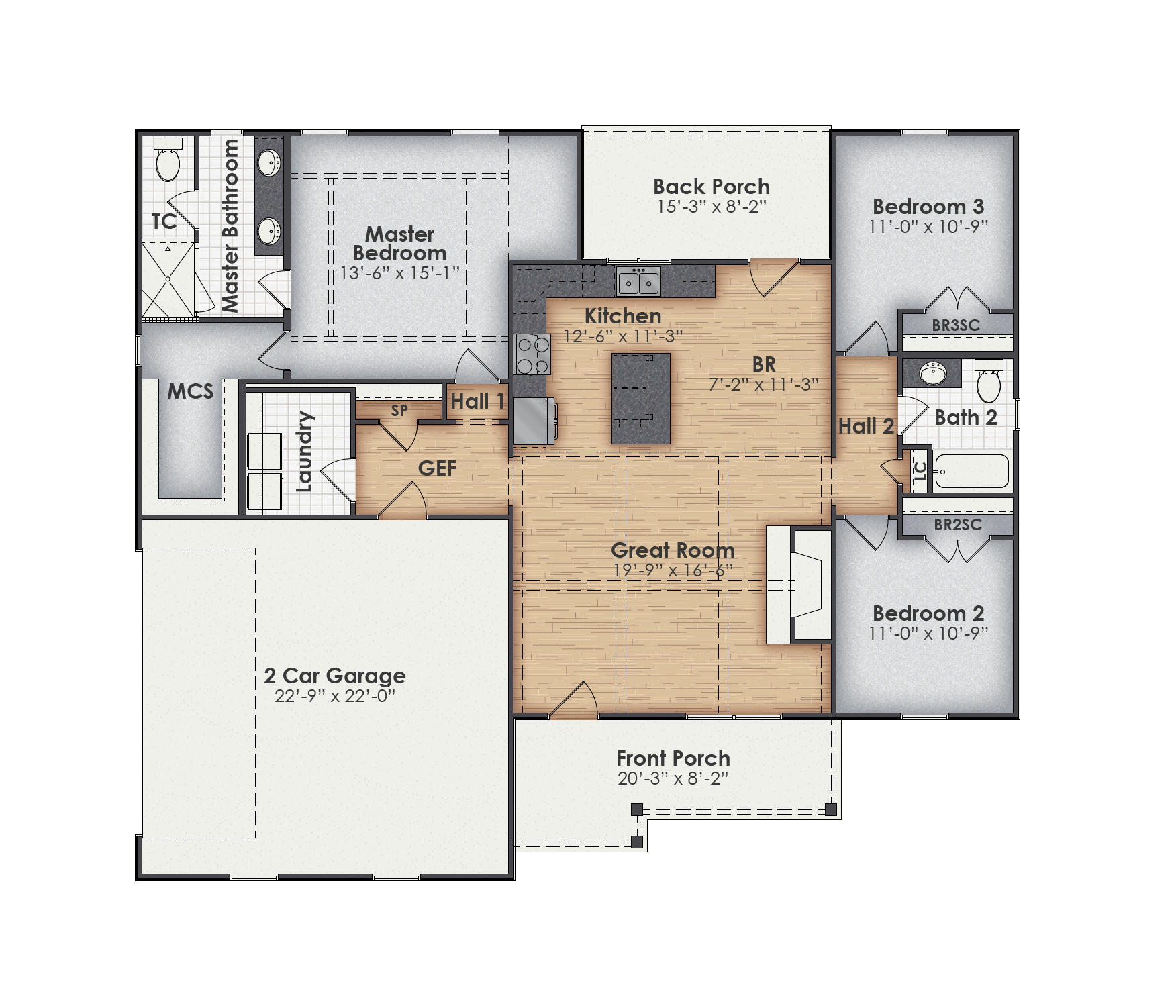 Glendale Main Floor Plan