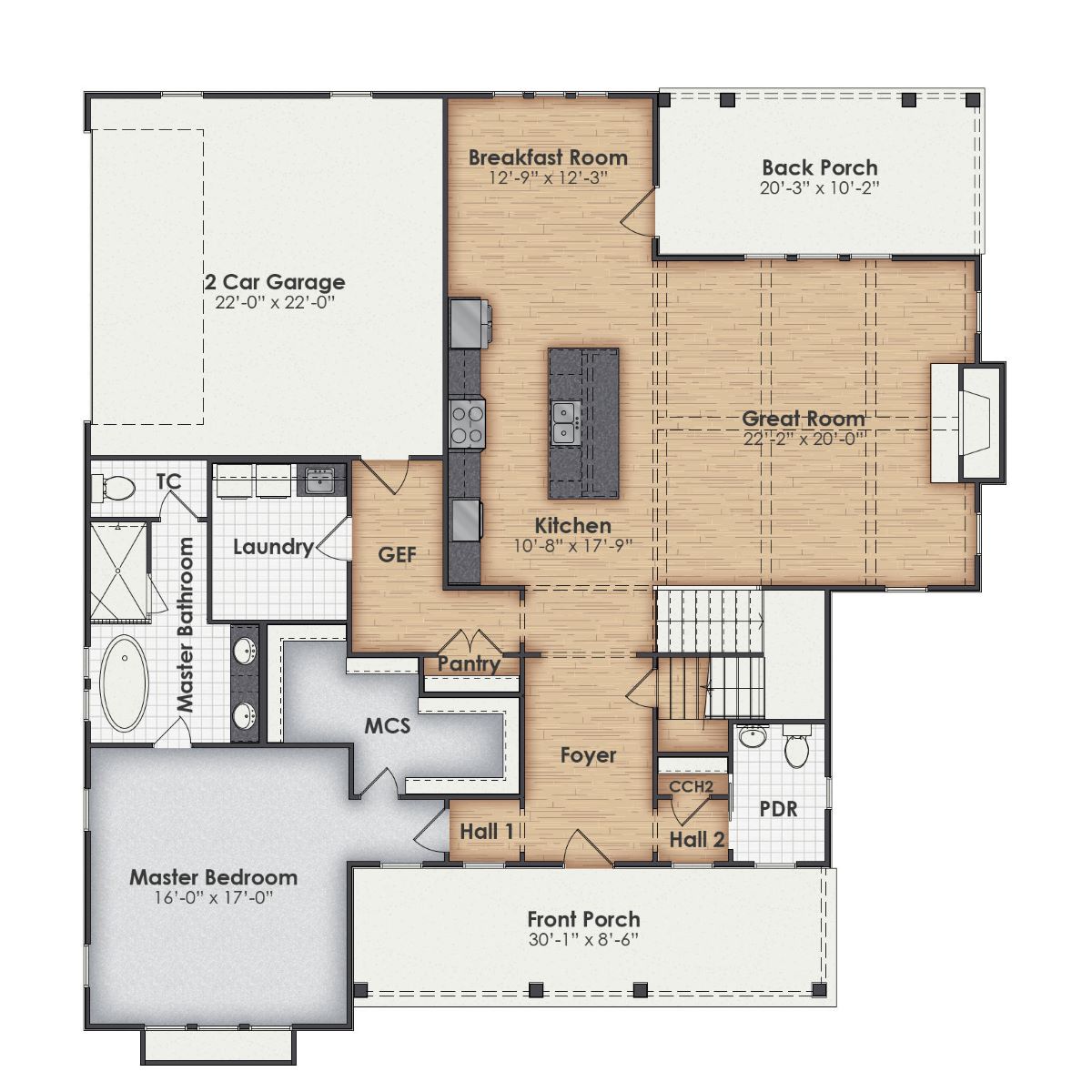 Primrose Main Floor Plan