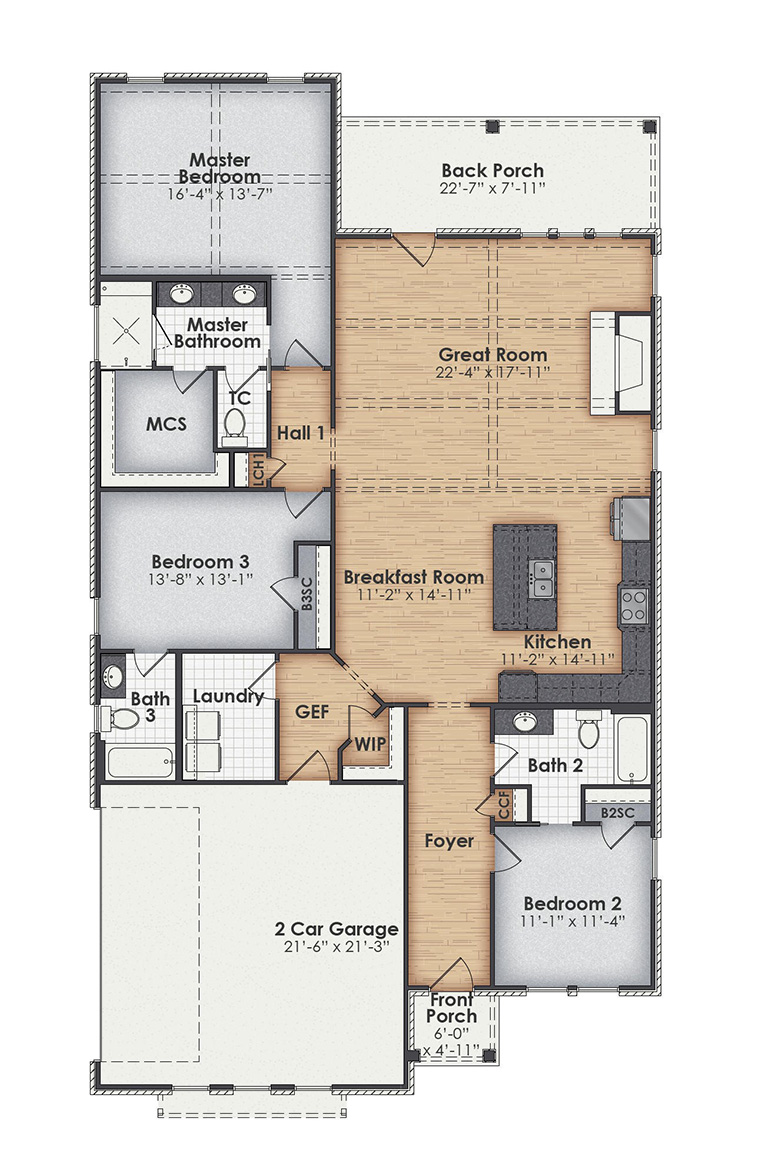 Claire Main Floor Plan