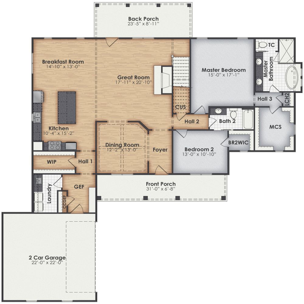 Parker Main Floor Plan
