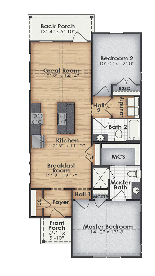Quail Main Floor Plan