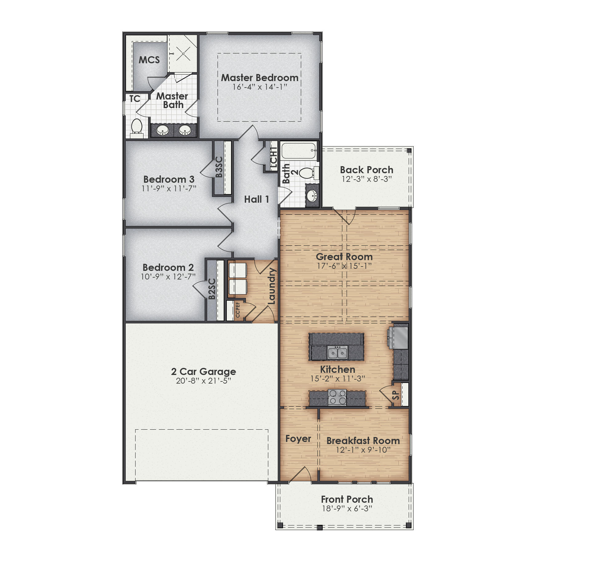 Finch Main Floor Plan
