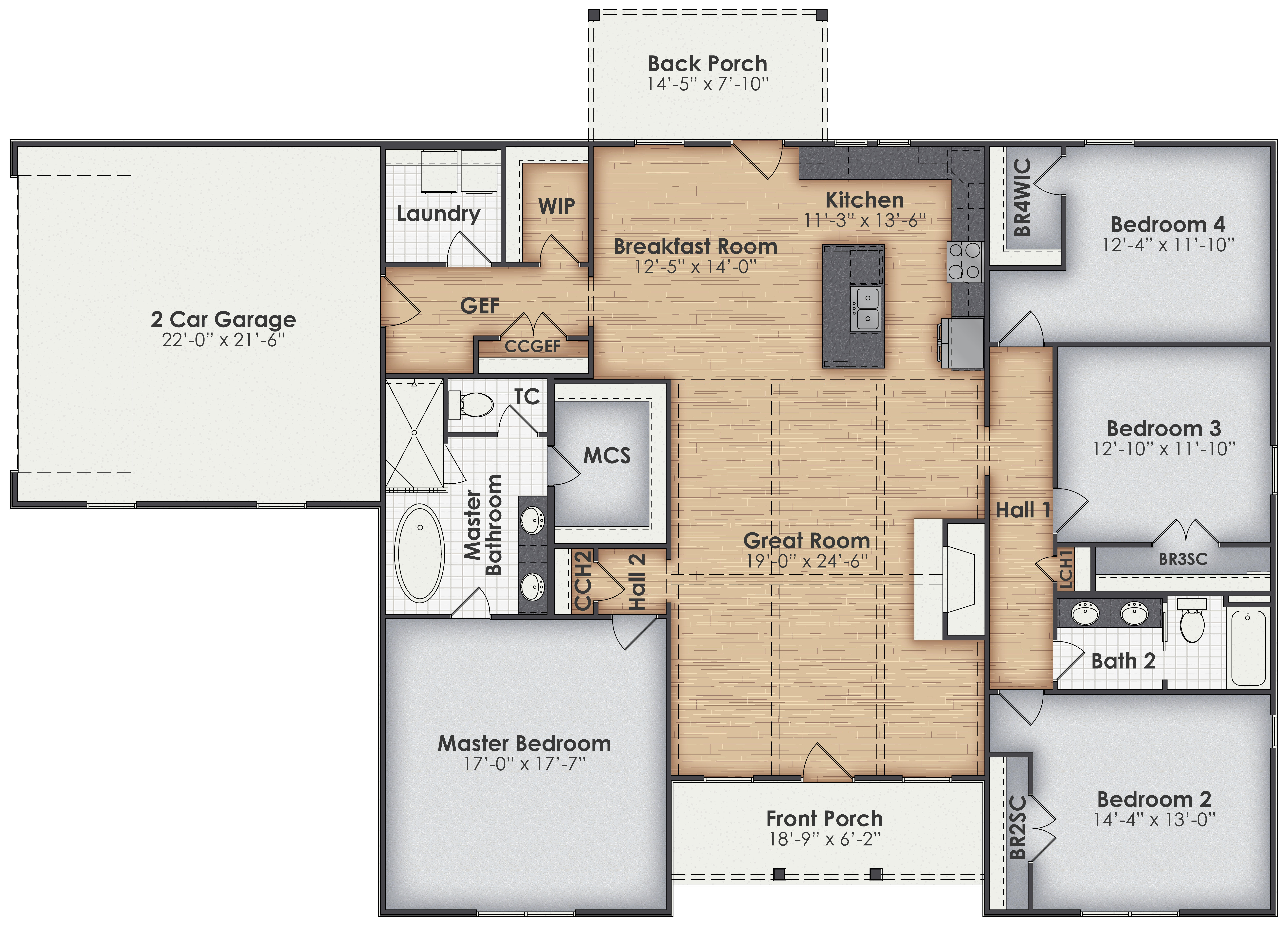 Huntington Main Floor Plan