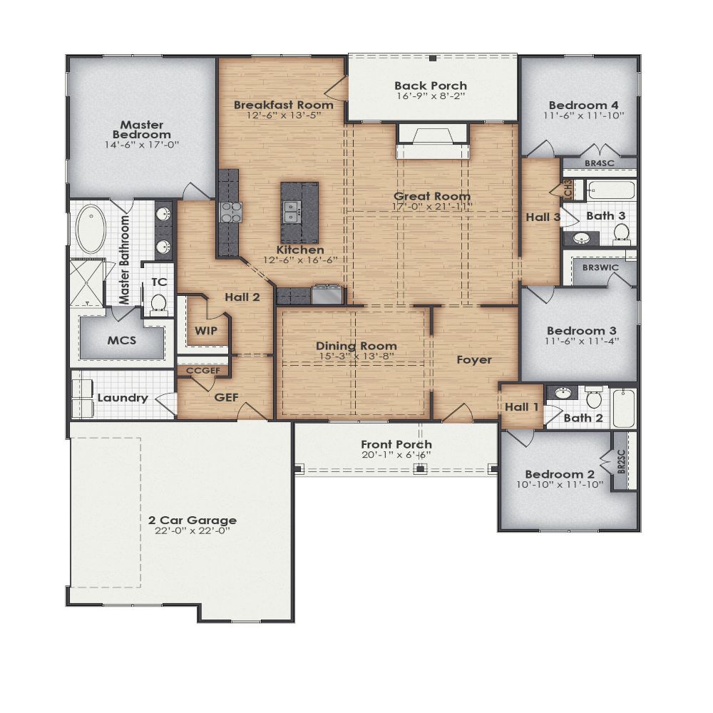 Brussels Main Floor Plan