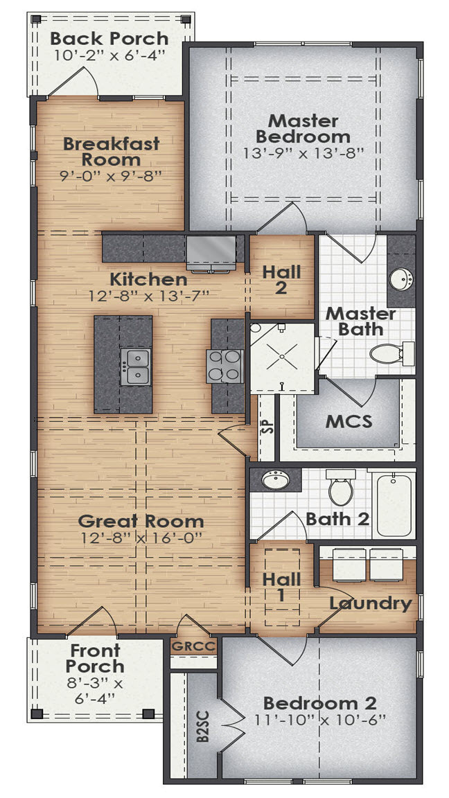 Falcon Main Floor Plan