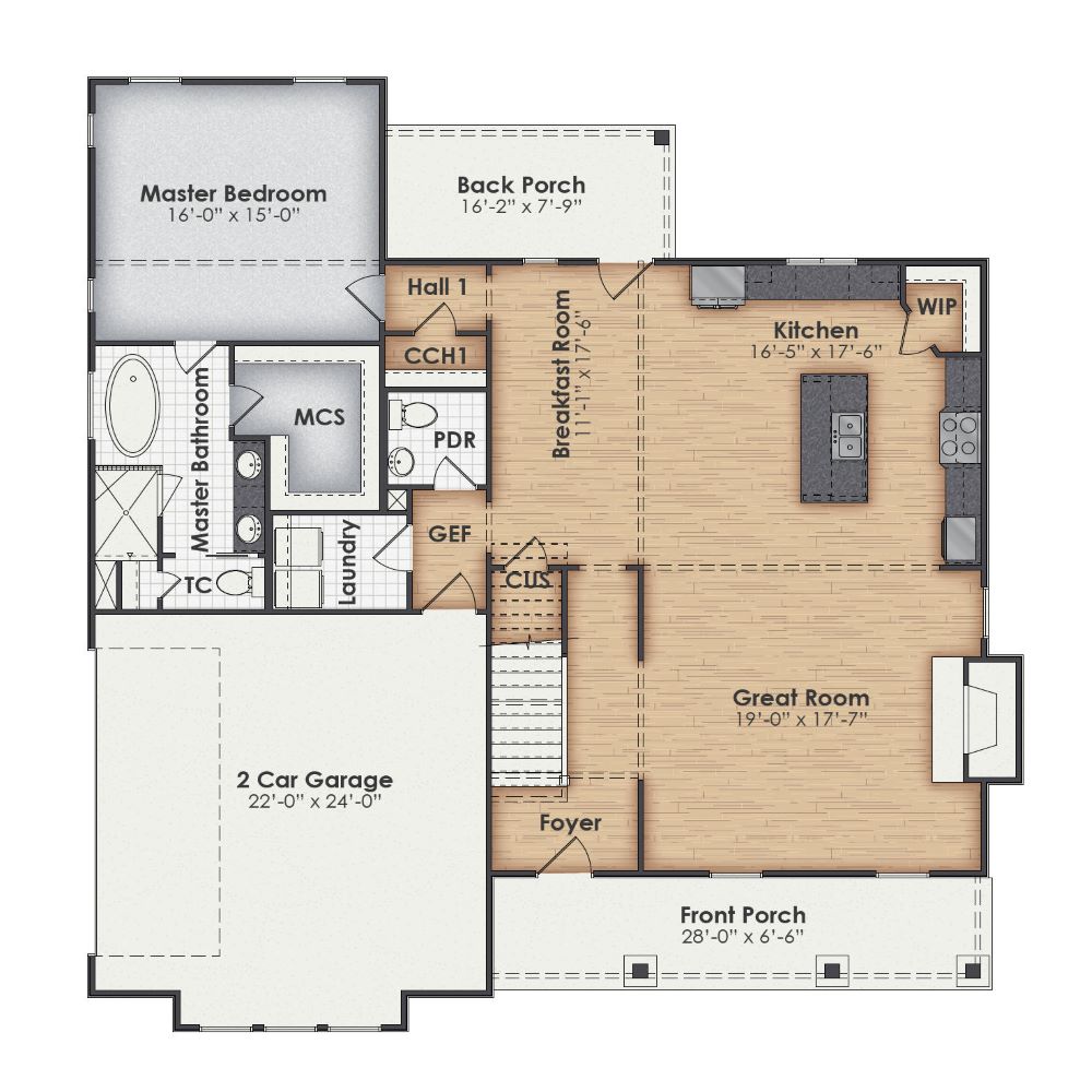 Dublin Main Floor Plan