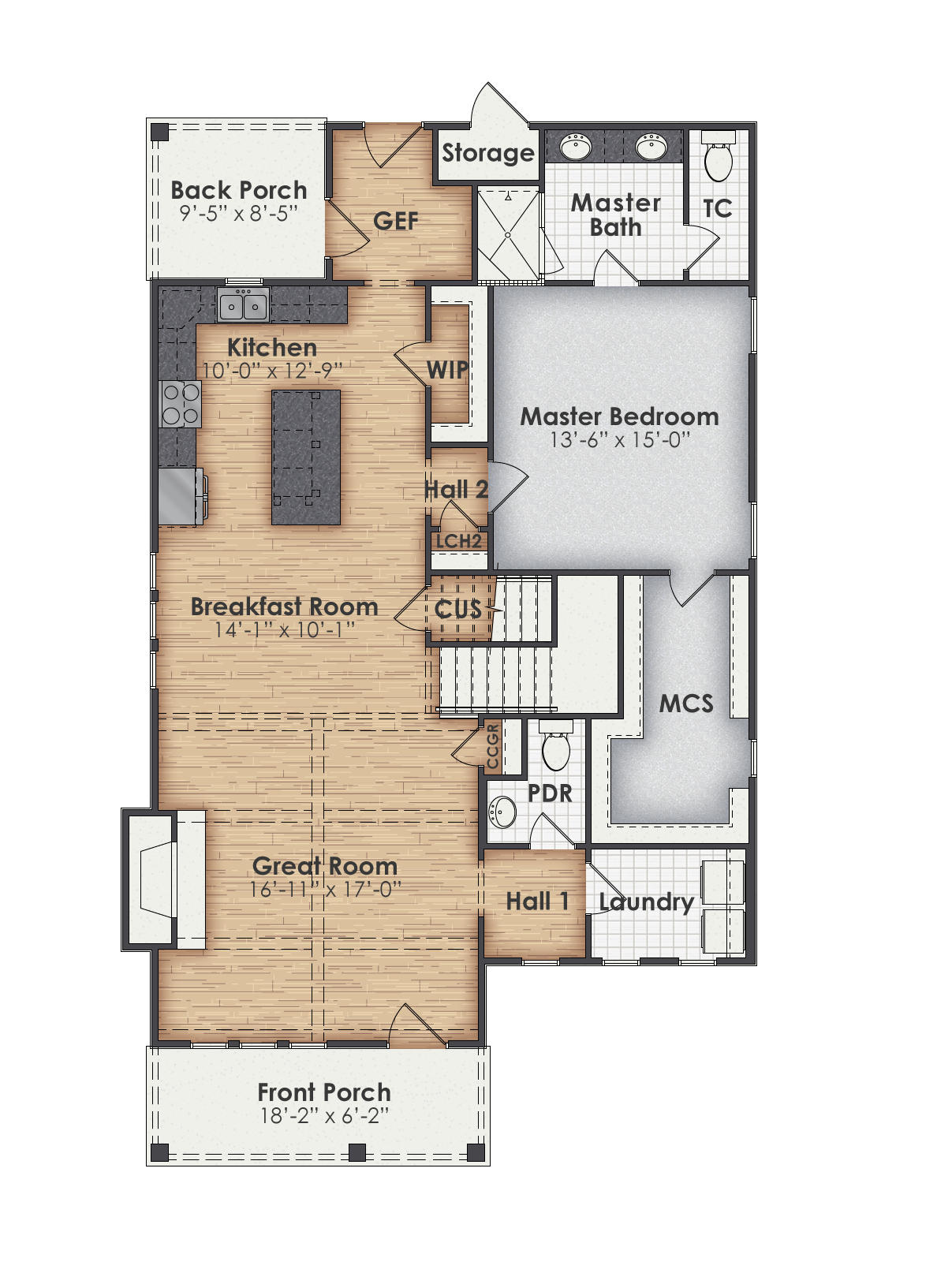Americus Main Floor Plan