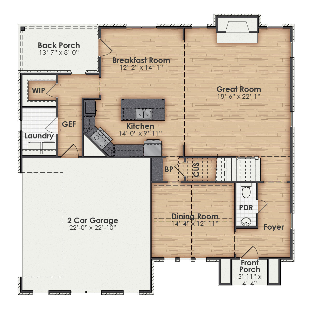 Brentwood Main Floor Plan