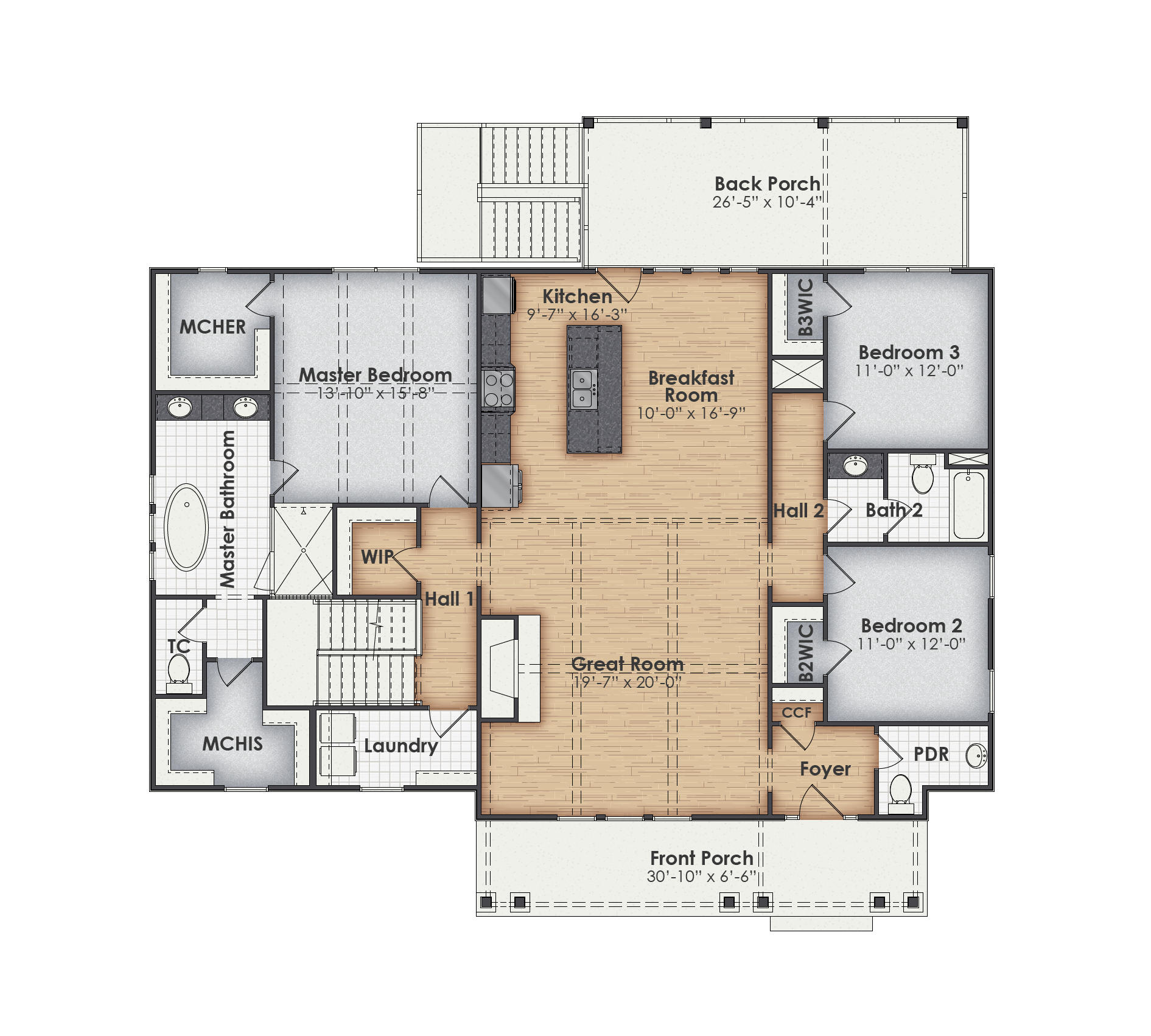 Rayborn Main Floor Plan