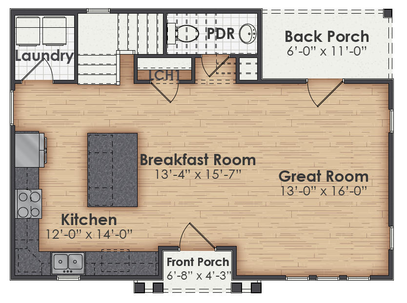 Mayfield Main Floor Plan