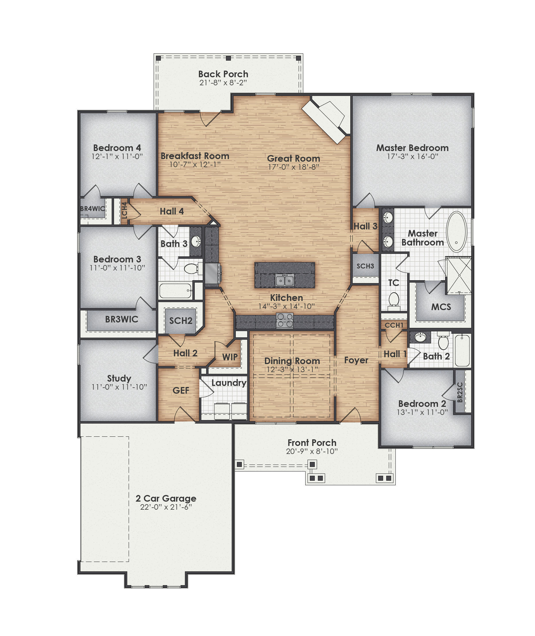 Elizabeth Main Floor Plan