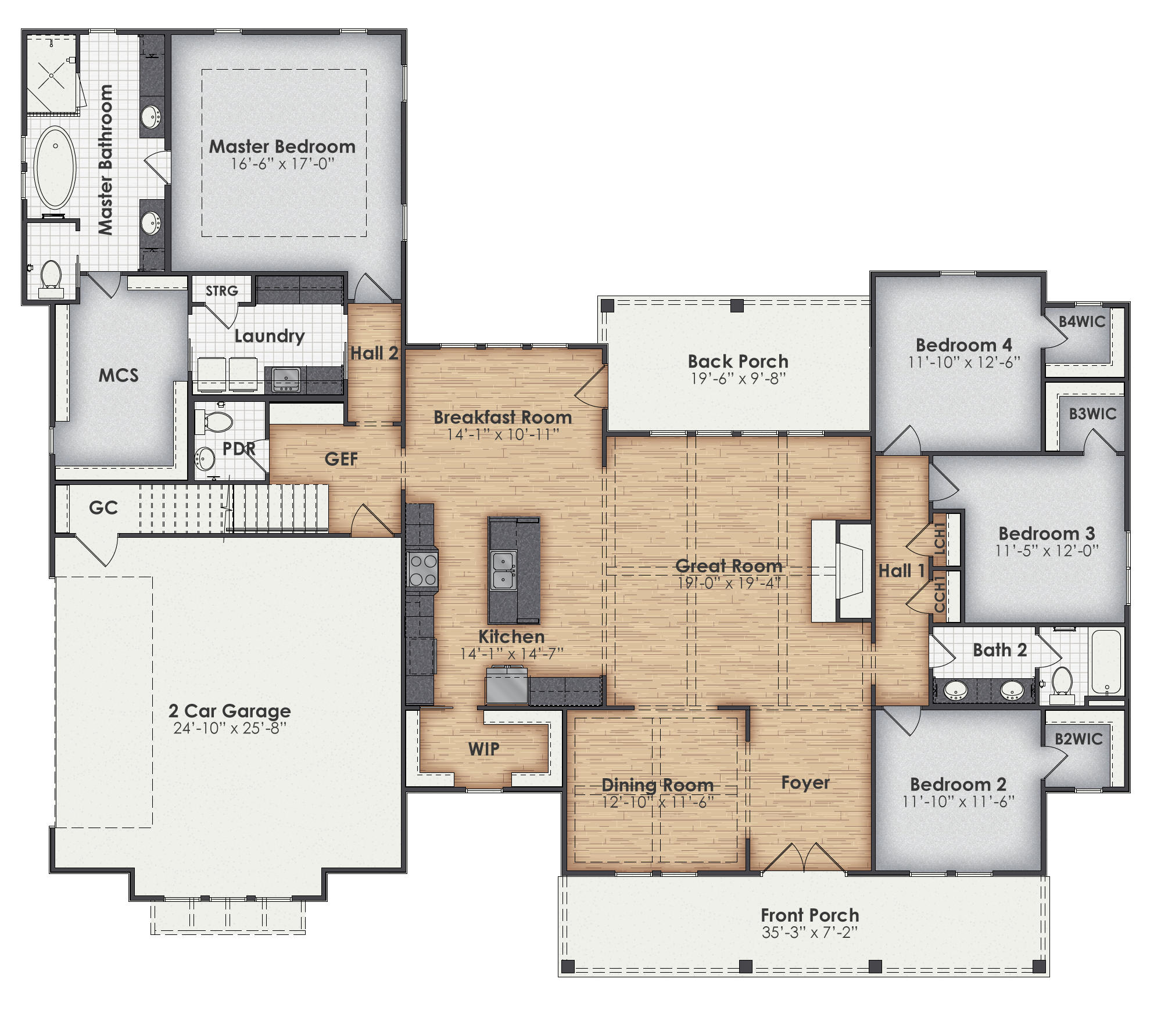 Vicksburg Main Floor Plan