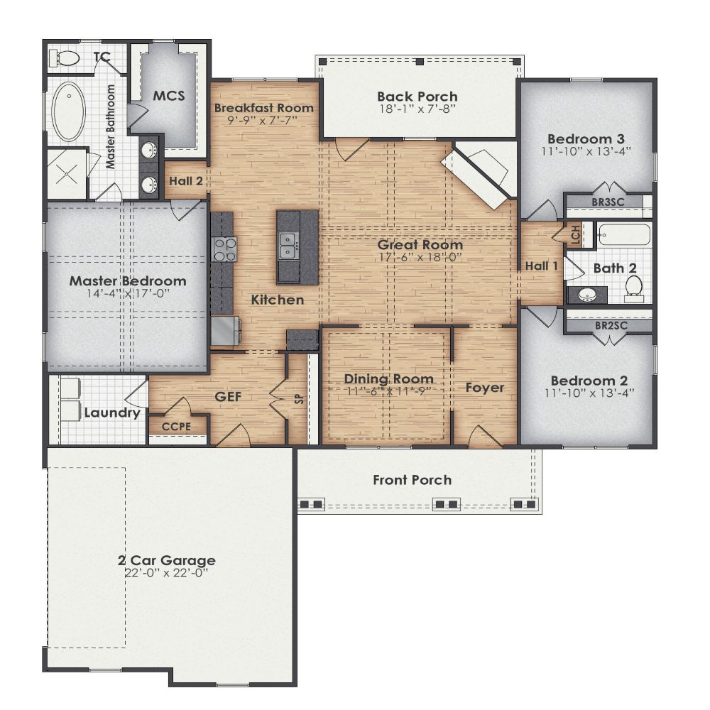 Abigale Main Floor Plan