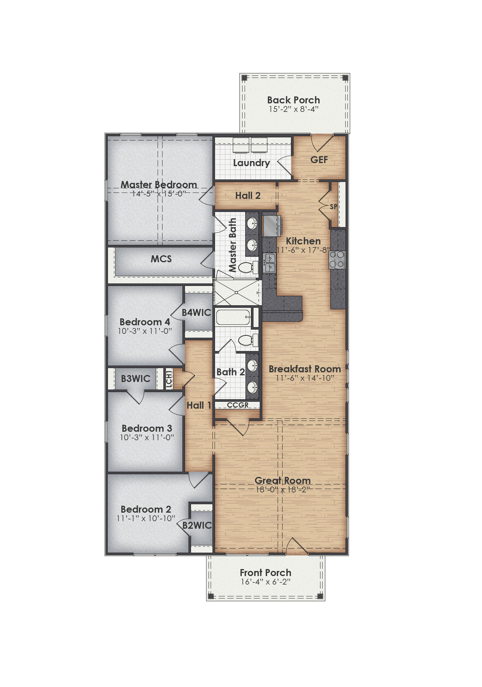 Springdale Main Floor Plan