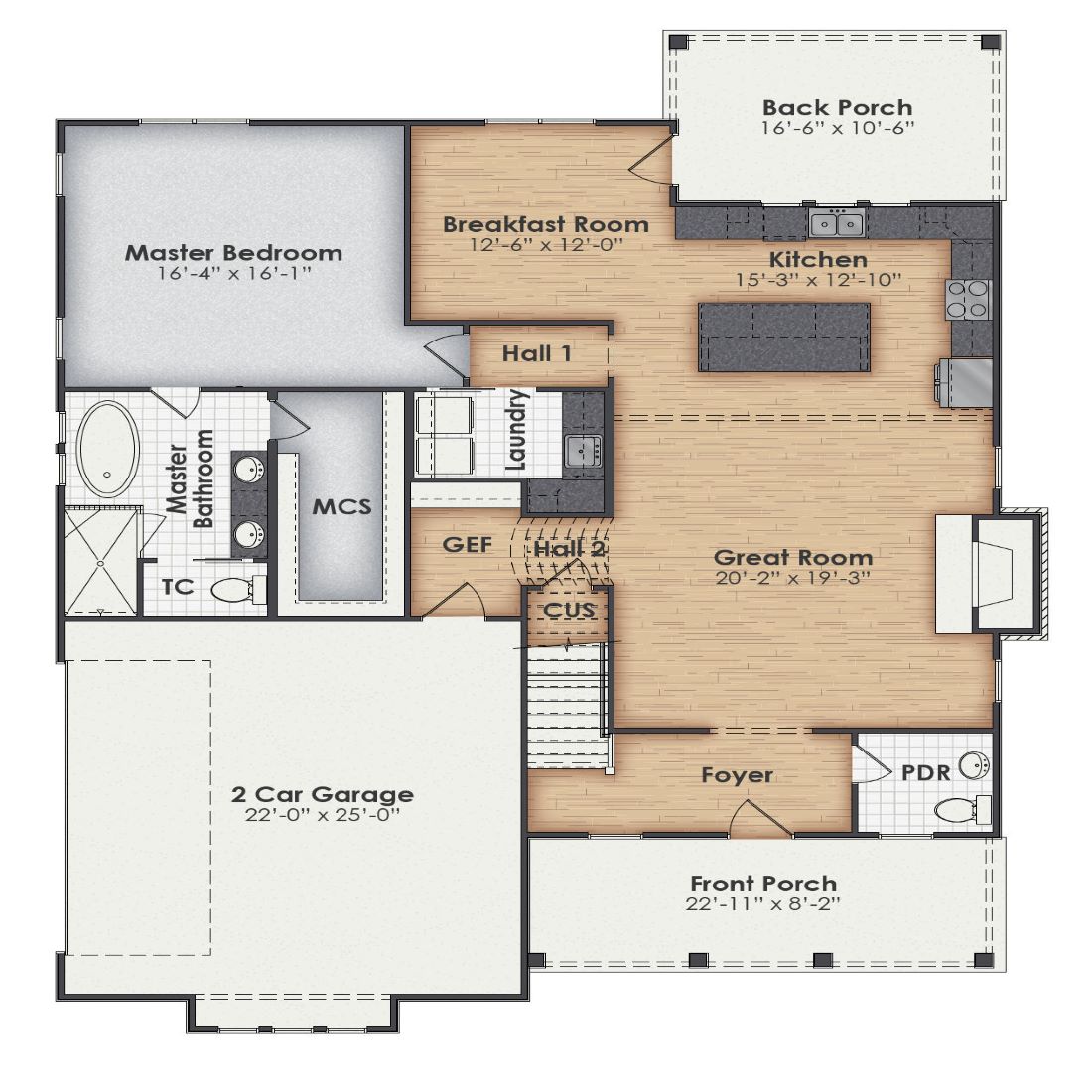 Melrose Main Floor Plan