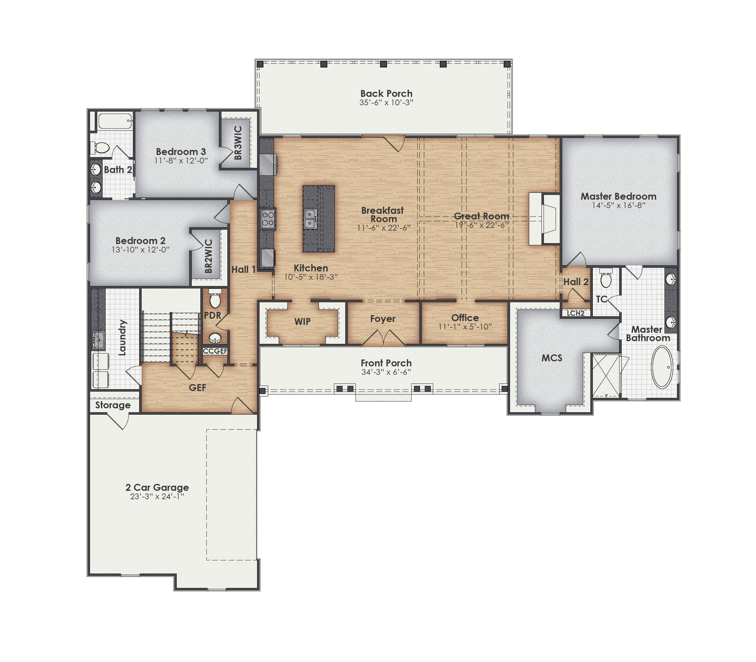 Rainier Main Floor Plan