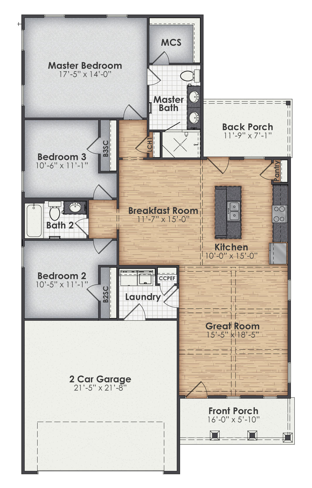 Canary Main Floor Plan