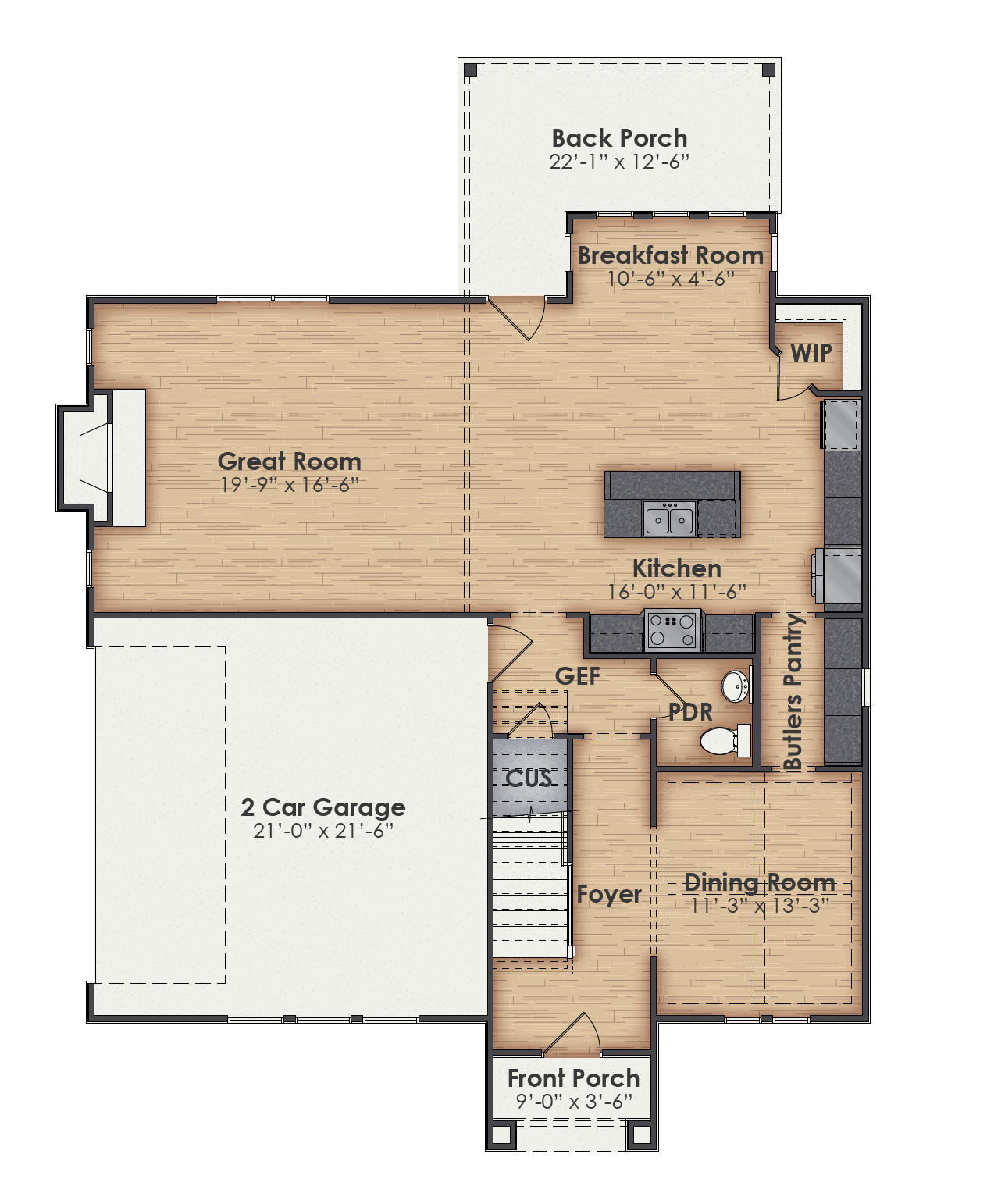 Newport Main Floor Plan
