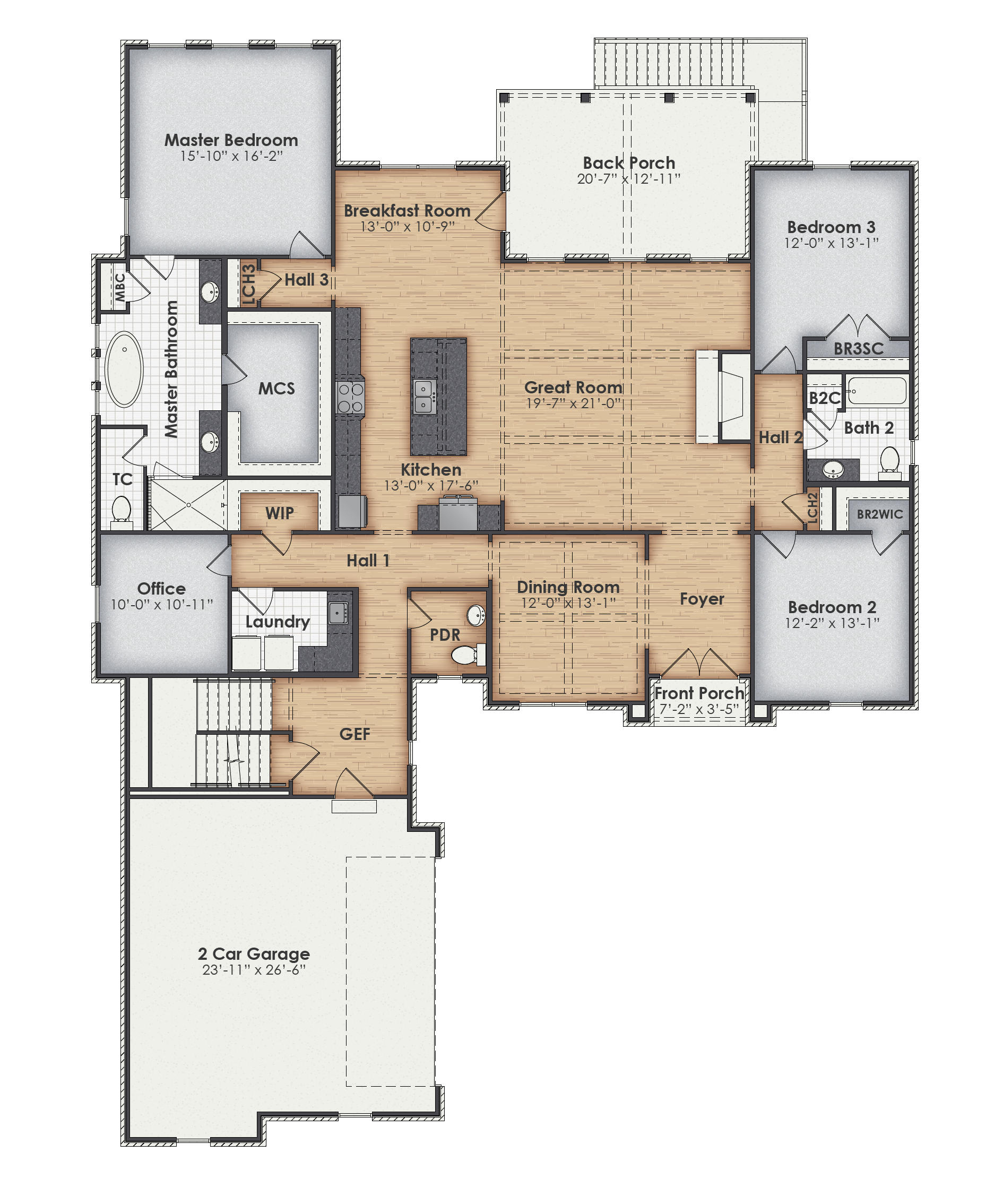 Alexandria Main Floor Plan