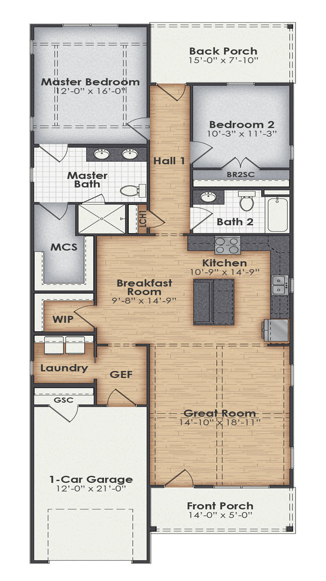 Mallard Main Floor Plan