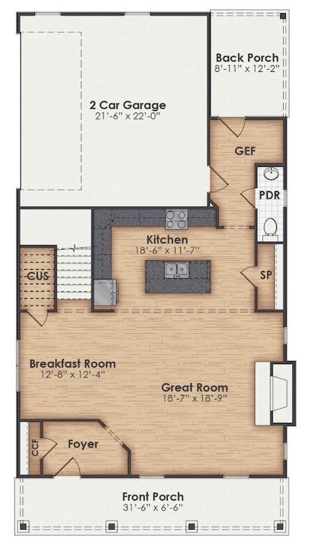Porthaven Main Floor Plan