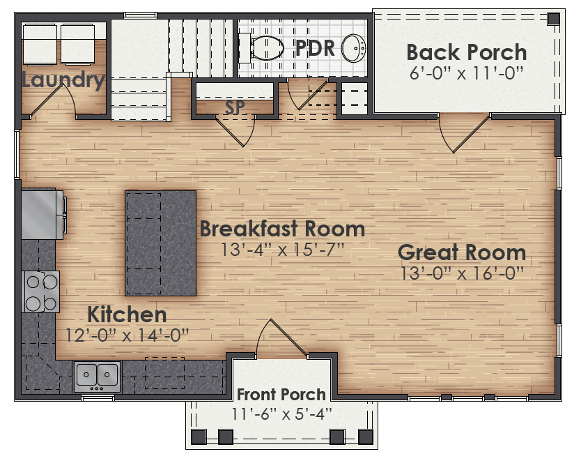 Mayfield Main Floor Plan