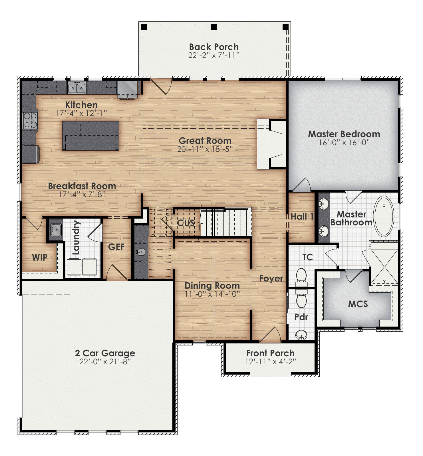 Madison Main Floor Plan