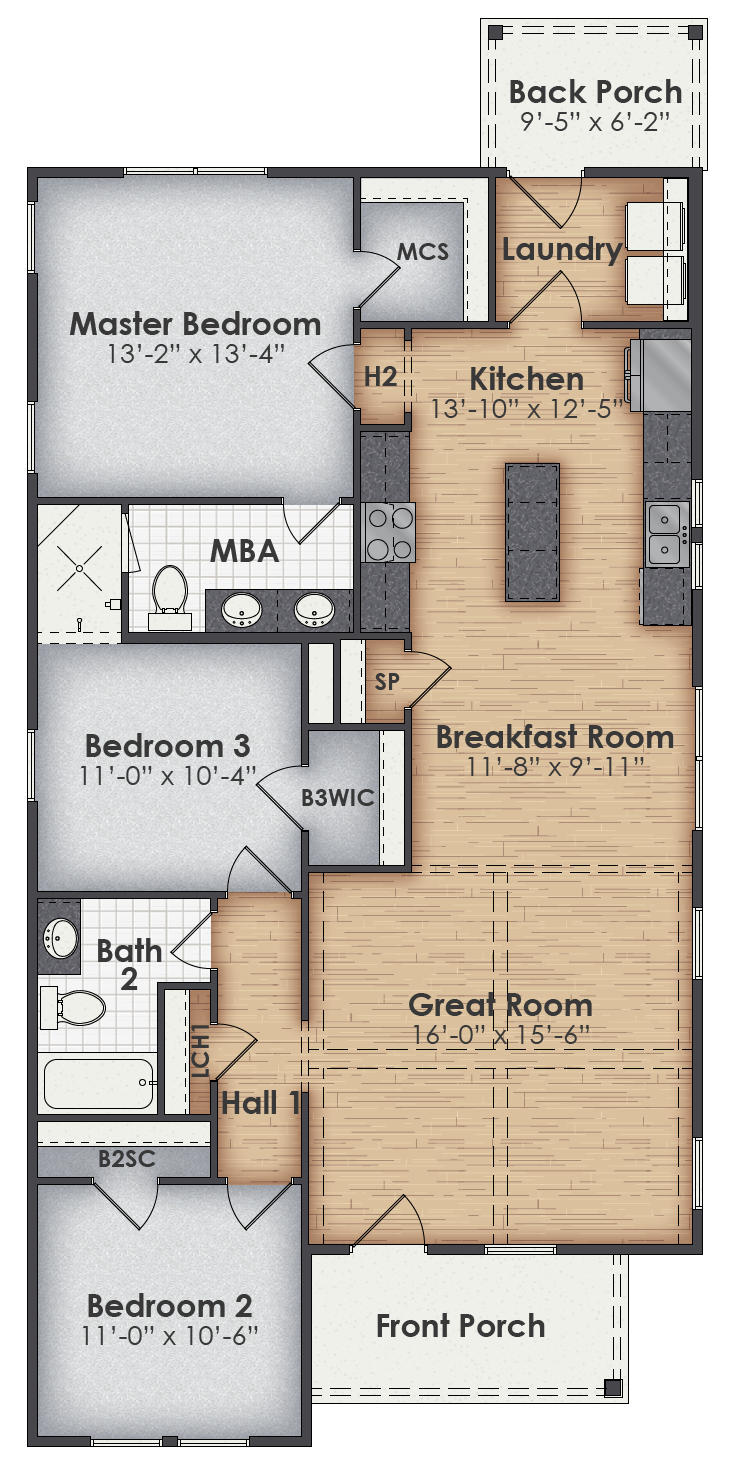 Beckett Main Floor Plan