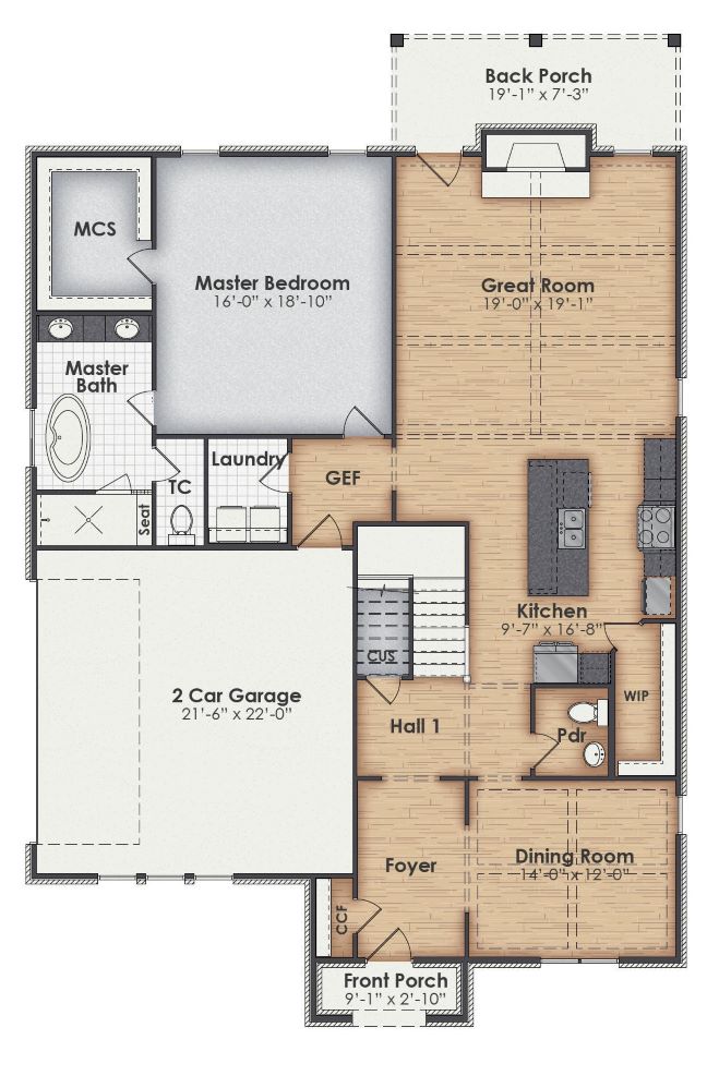 Laurel Main Floor Plan