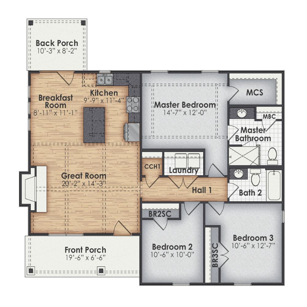 Columbus Main Floor Plan