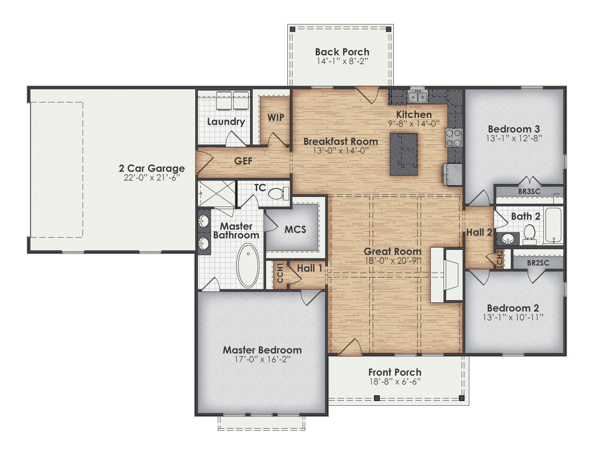 Delaney Main Floor Plan
