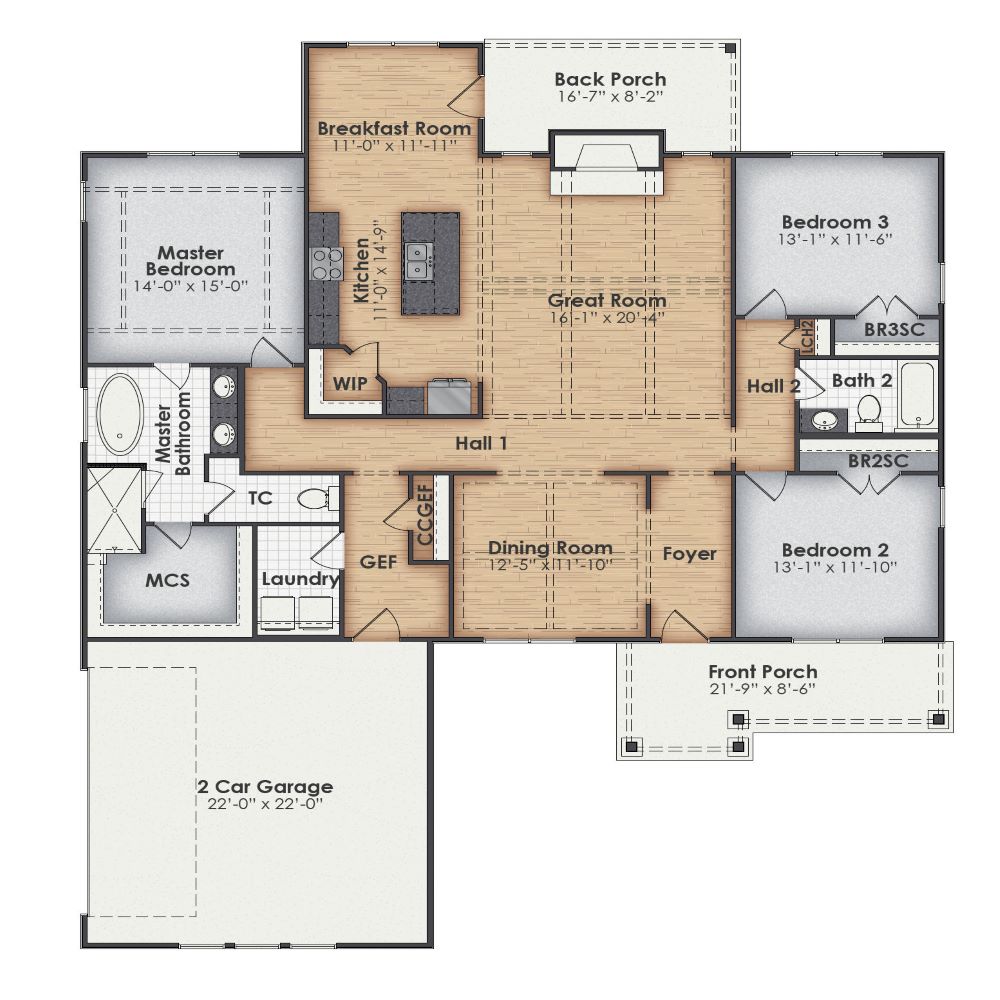 Campbell Main Floor Plan