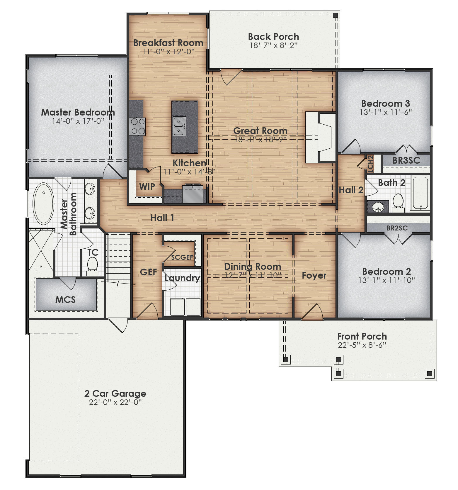 Davenport Main Floor Plan